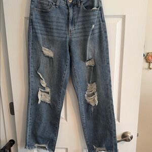 SO Boyfriend Ripped Light Blue Jeans